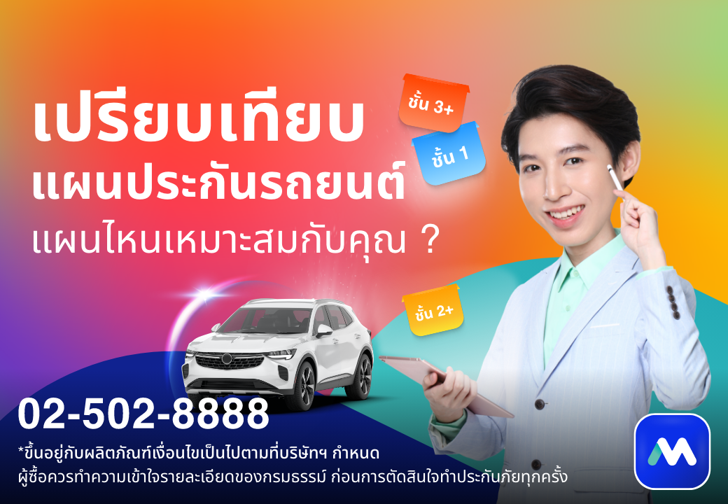 ด๊อกเตอร์ มันนี่ โปรโมชัน ประกันภัยรถยนต์แผนไหนที่เหมาะสมกับคุณ ?